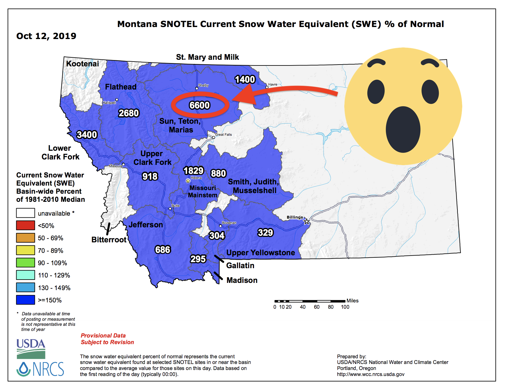 montana, snowpack