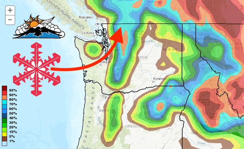 snow, forecast, mount baker, Washington,