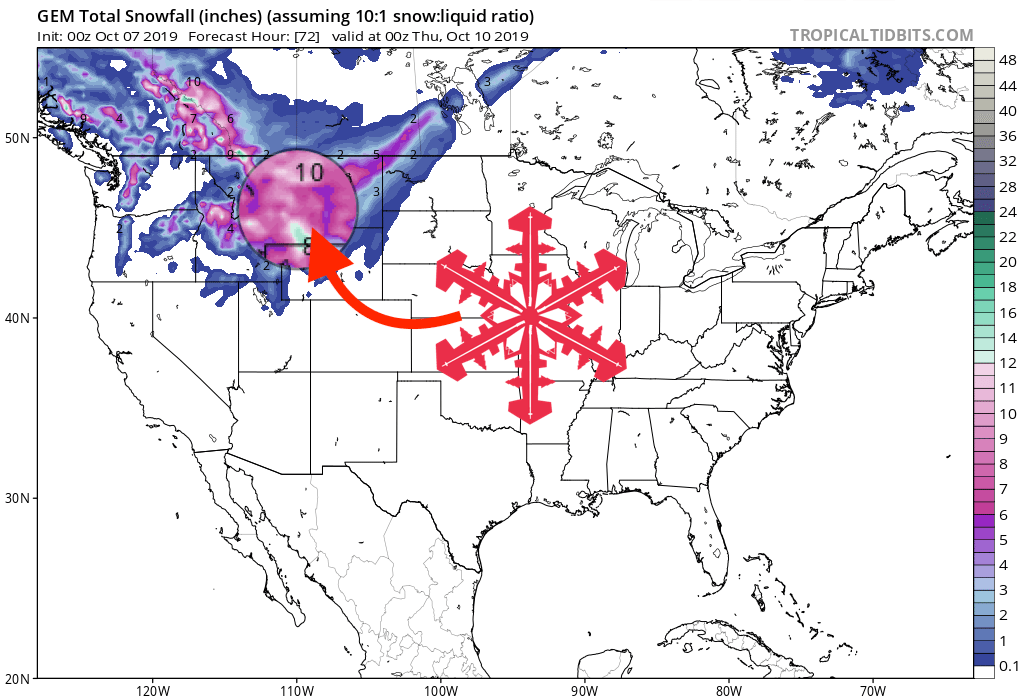 montana, snow, forecast