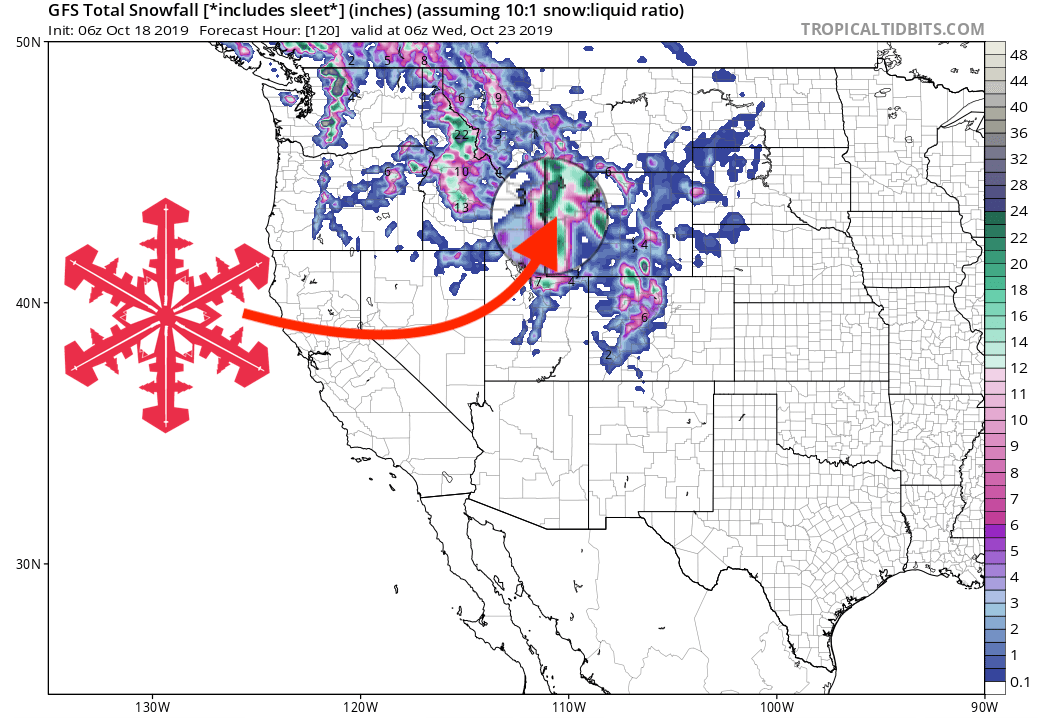 Wyoming, Jackson Hole, snowfall,