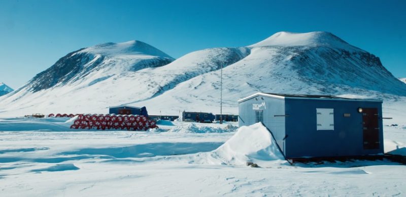 research station, zackenberg, greenland, arctic, extreme snowfall