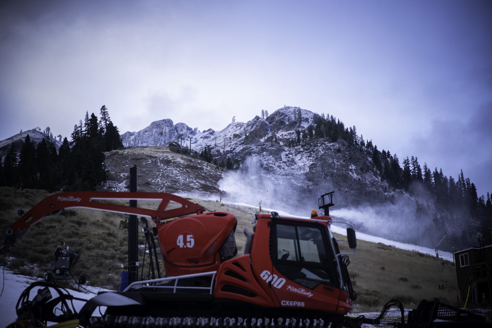 Squaw Valley, red dog, snowmaking, california, tahoe