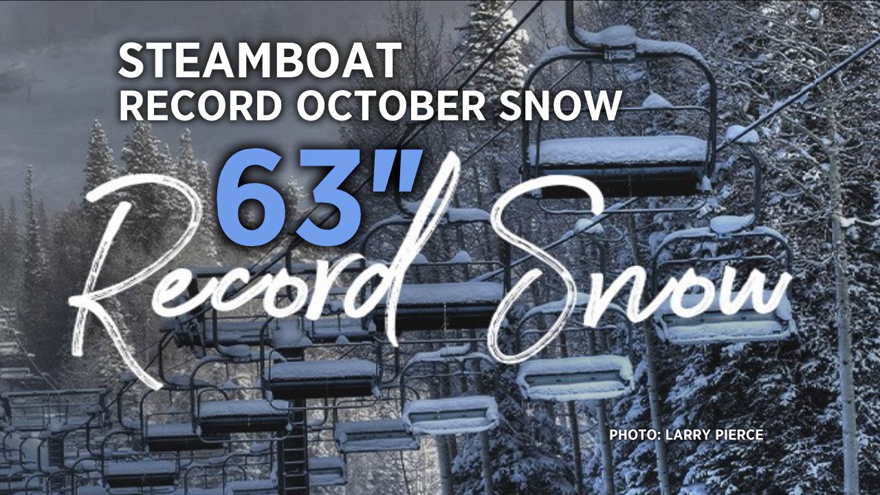 steamboat, colorado, record October snow, 5 feet