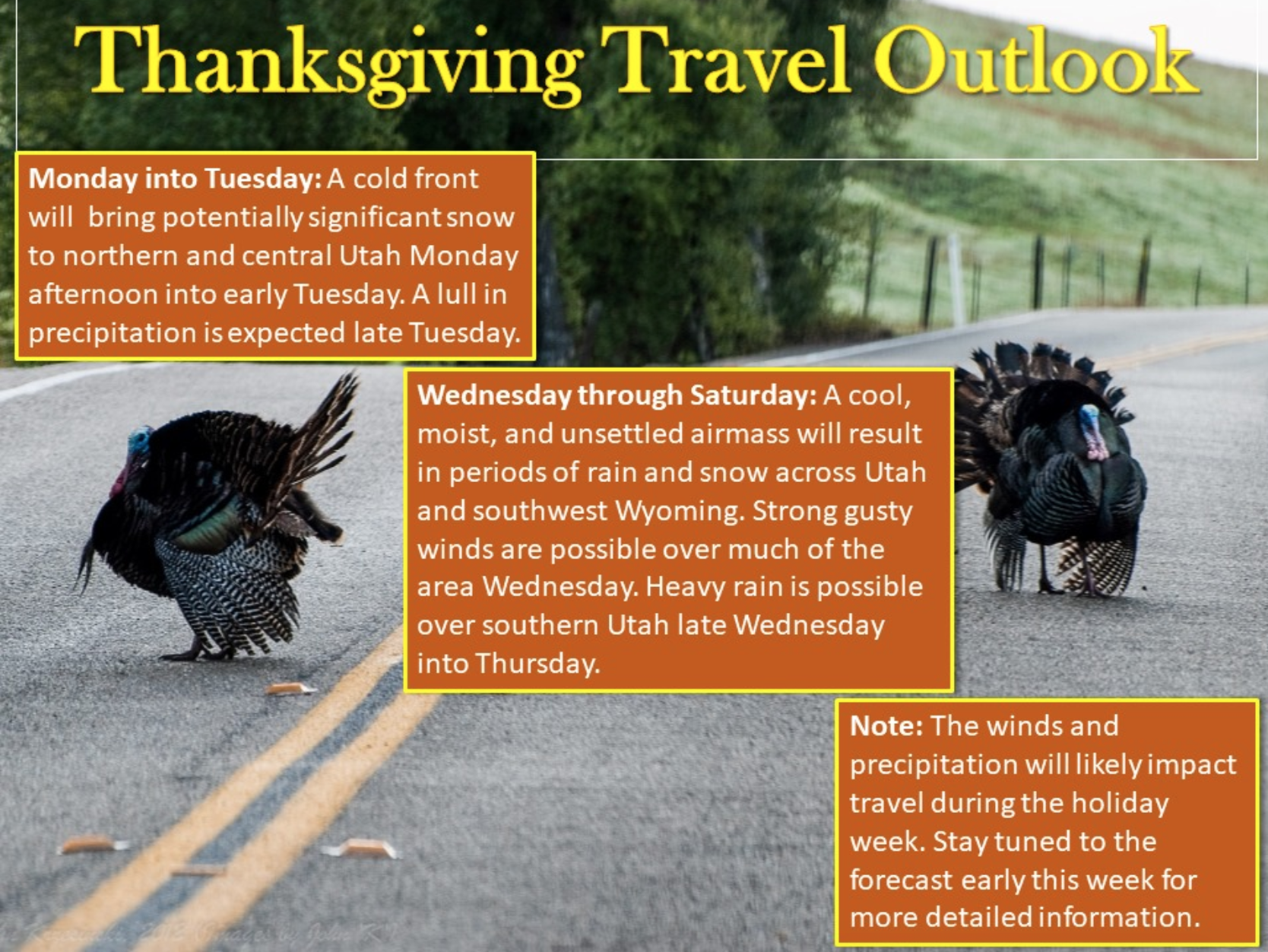 Salt Lake City, Utah thanksgiving week travel outlook