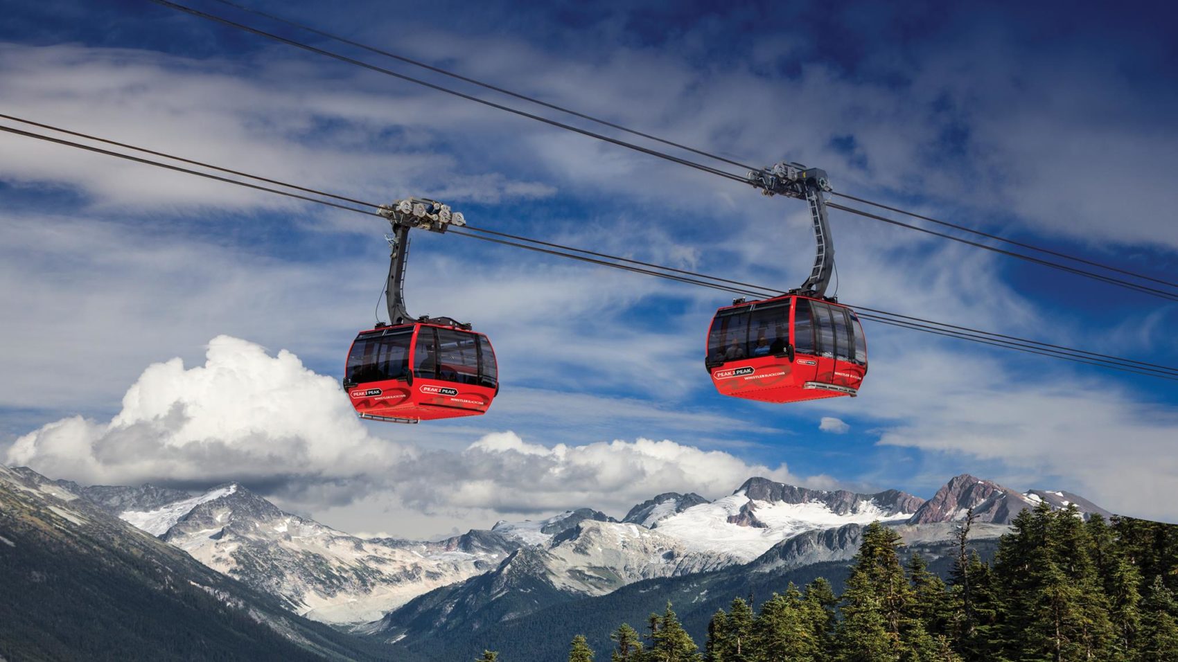 Whistler is the largest ski resort in North America and shuttles guests from one mountain to the next via gondola