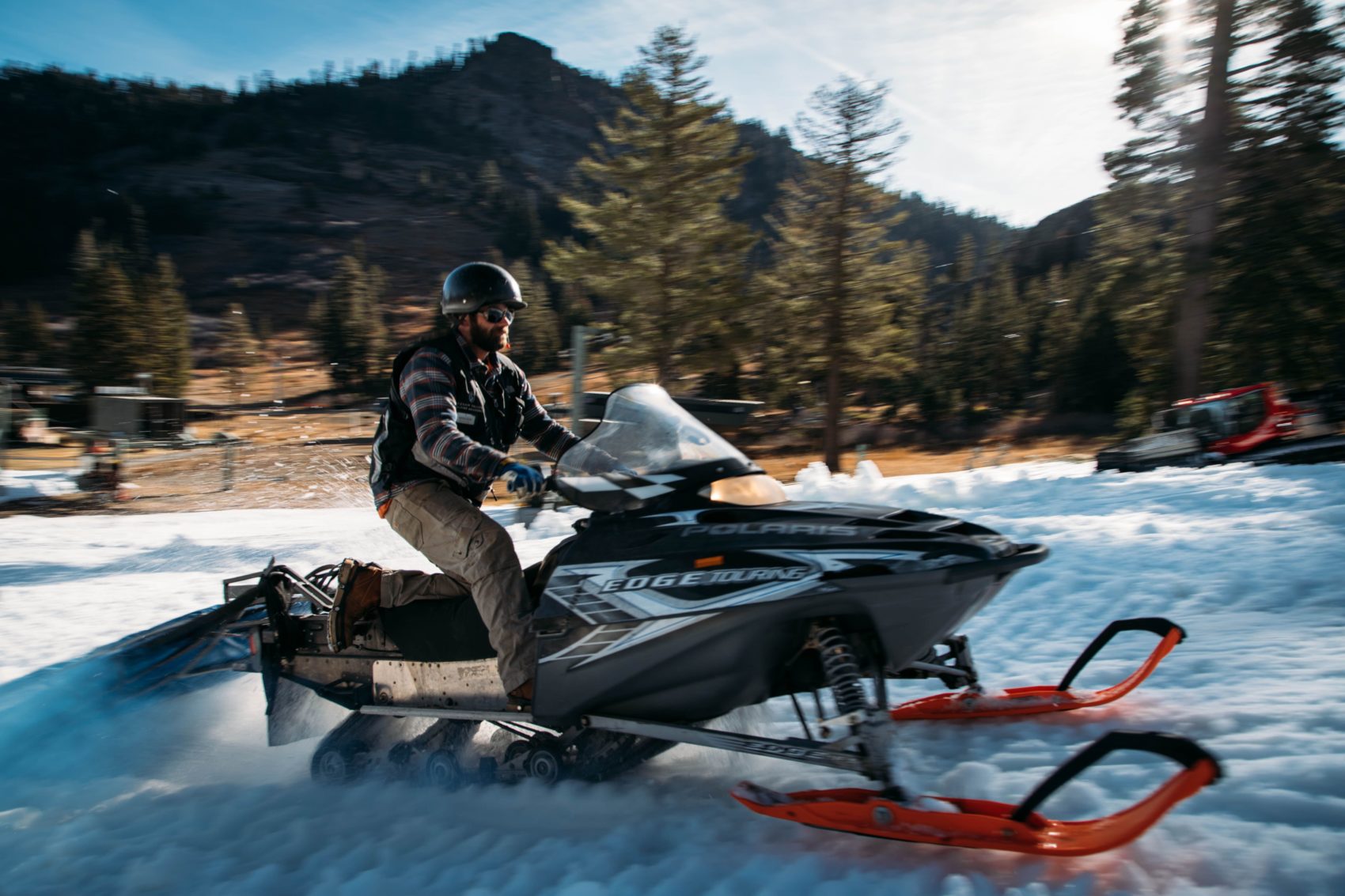 Snow making crew