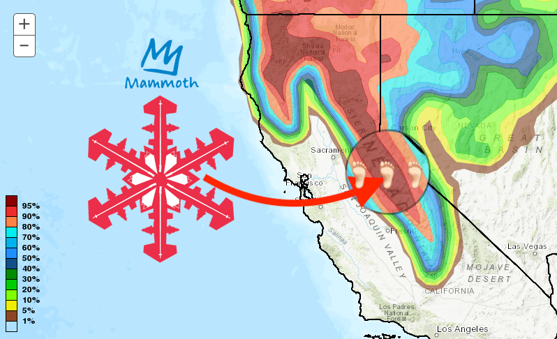 california, storm, snow, mammoth