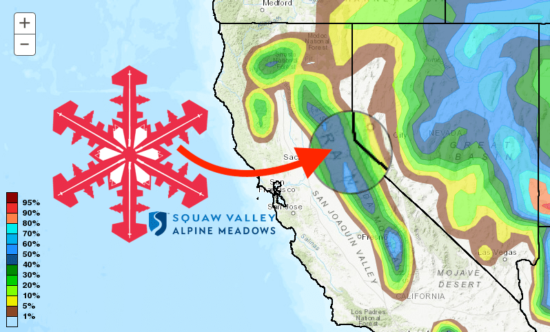 Squaw Valley, noaa, forecast, Tahoe, california