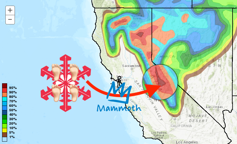 california, winter storm, mammoth