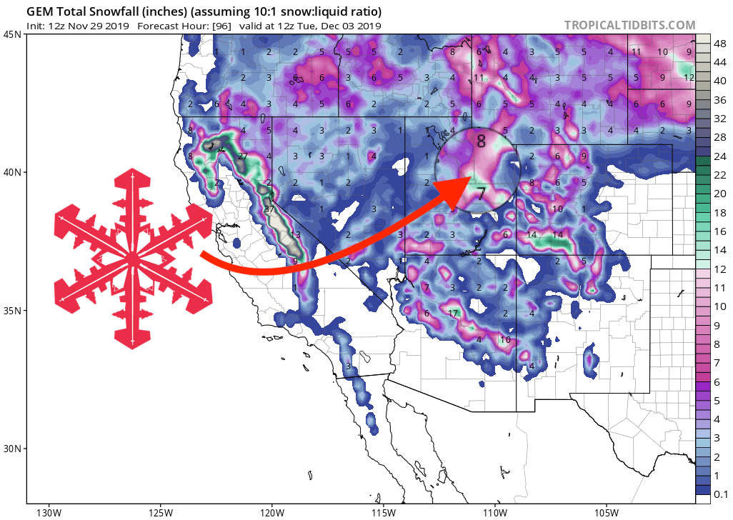 NOAA Avalanche Watch Warning for Wasatch Utah Ski Resorts to See a