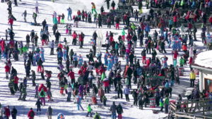 Less crowded ski areas