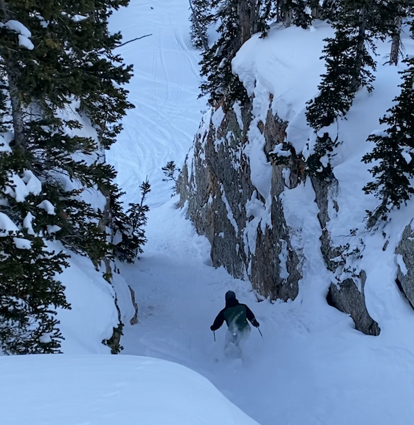 Elevator Chute at Alta Ski Area