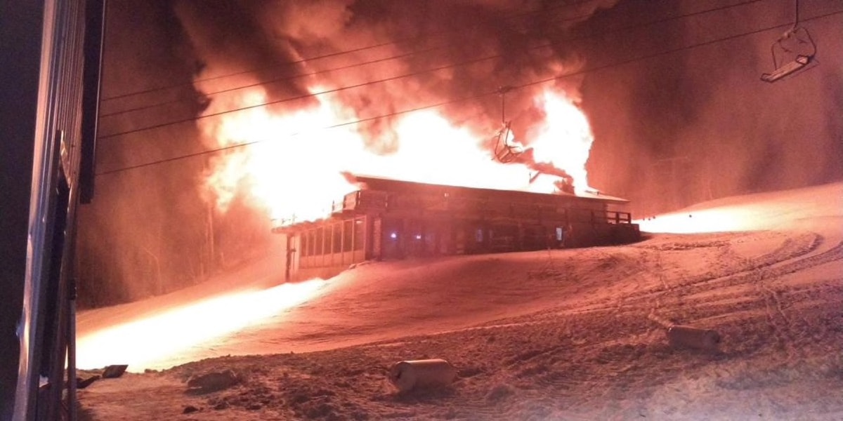 whiteface, lodge fire