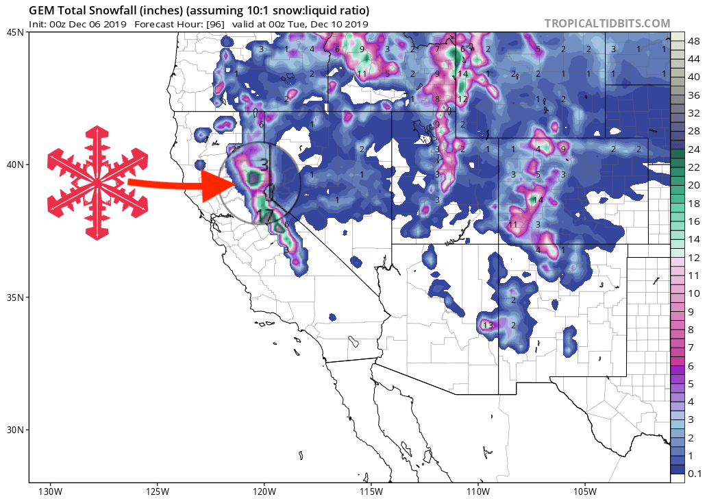 tahoe, forecast, california
