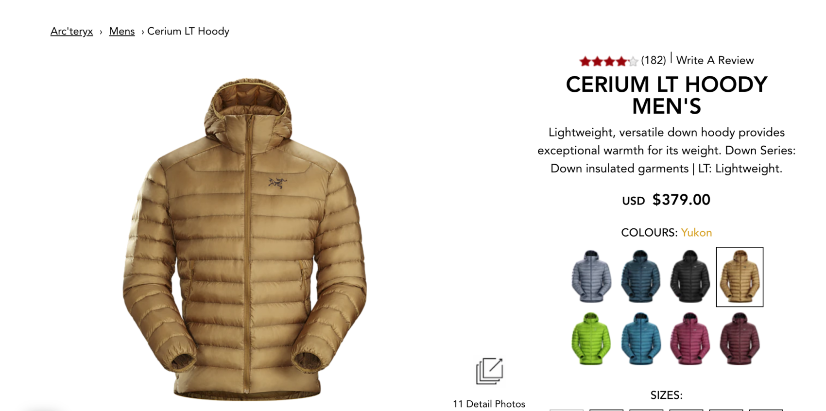 Arcteryx thorium best sale vs cerium