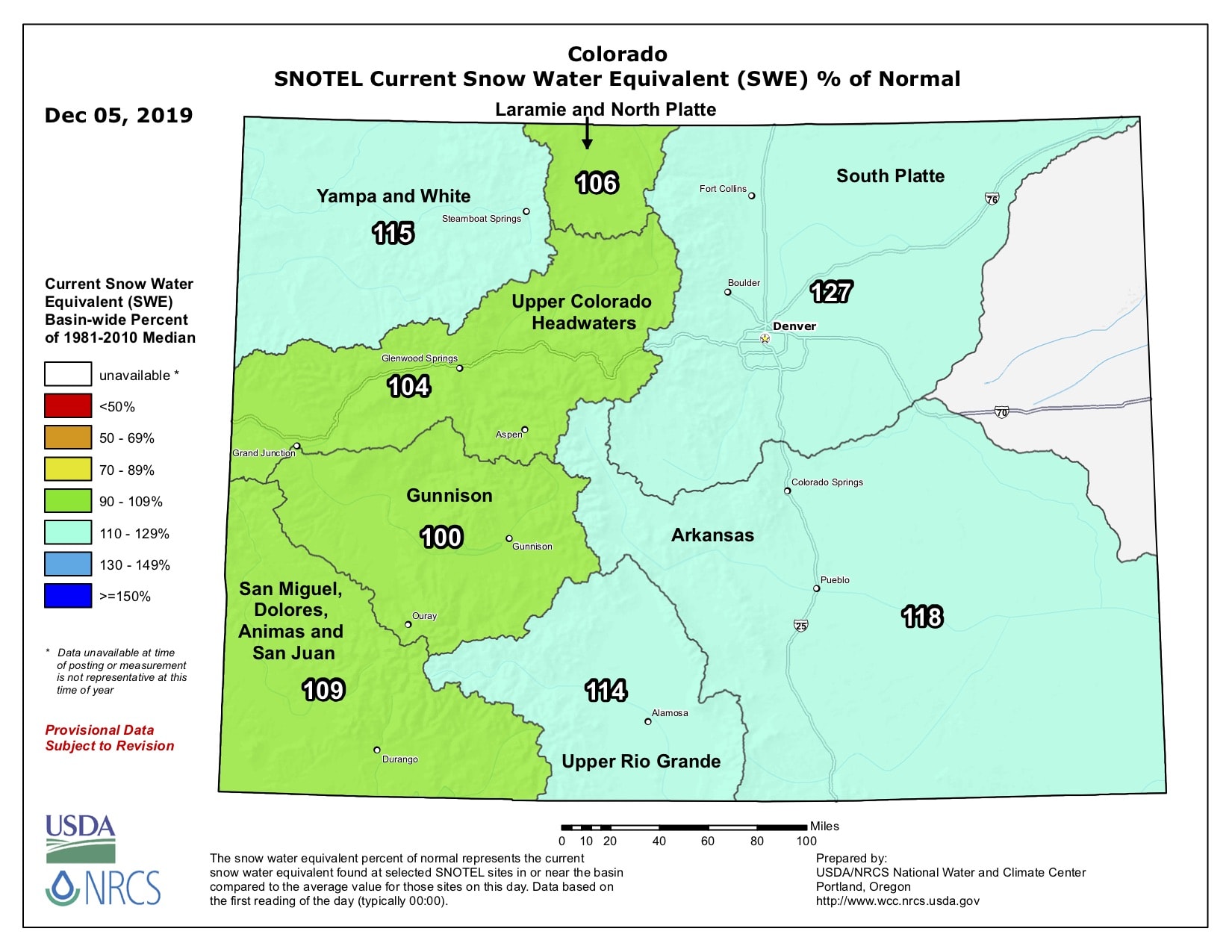 snowpack, colorado