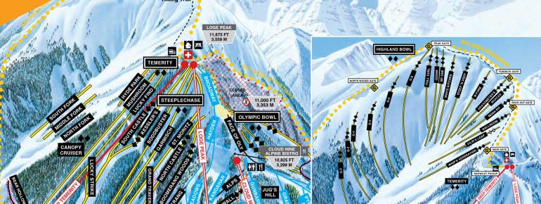 aspen, highlands, trail map, Colorado