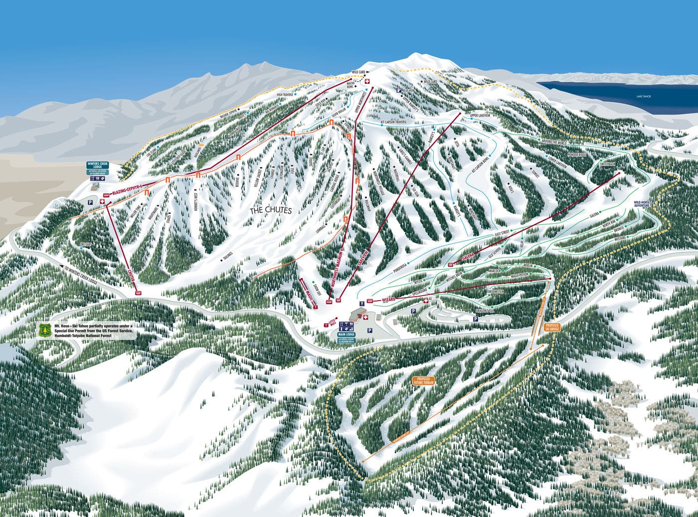 ski trail map mt rose 