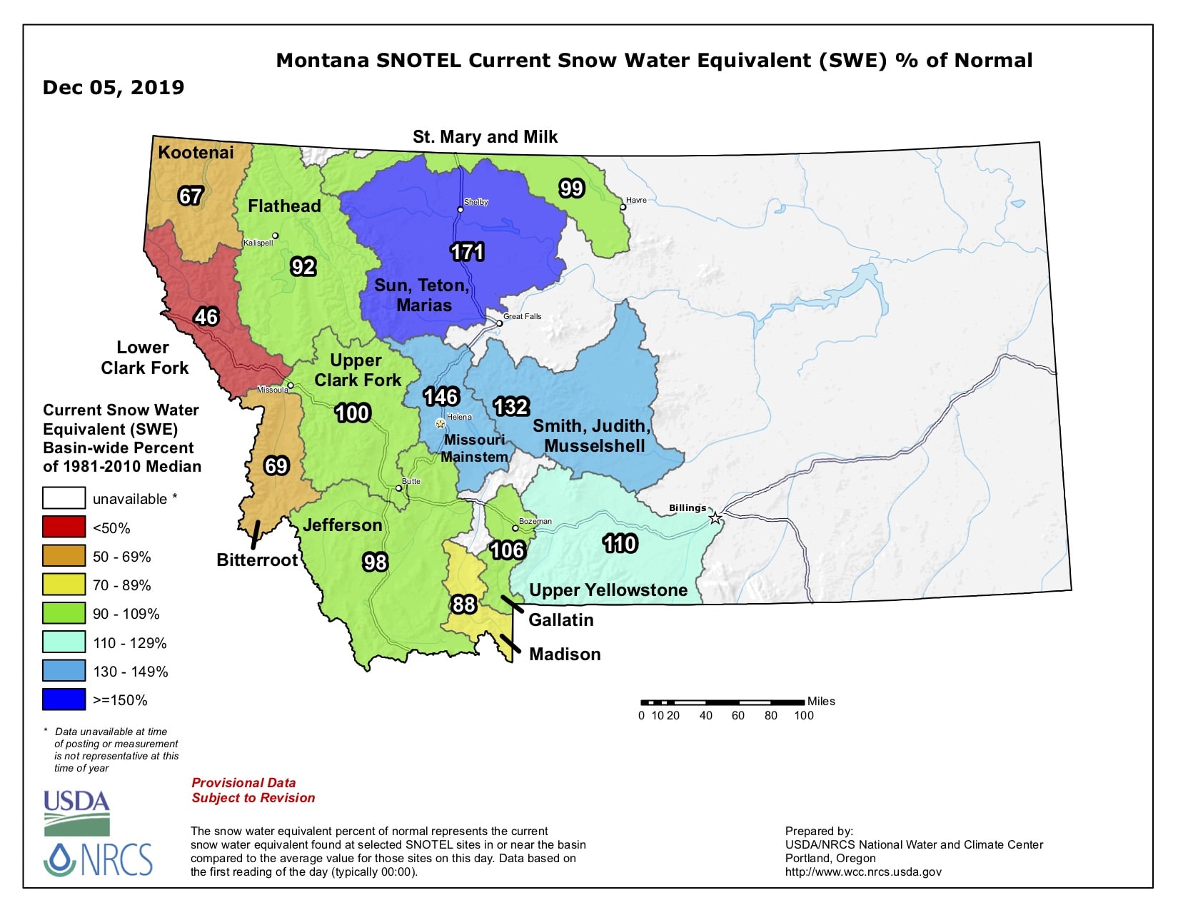 montana, snowpack