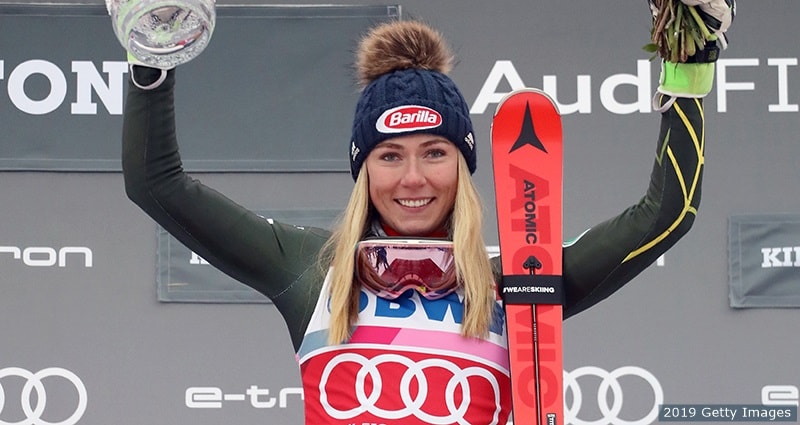 1st Placed Mikaela Shiffrin Dominates Slalom at Killington | Tied for ...