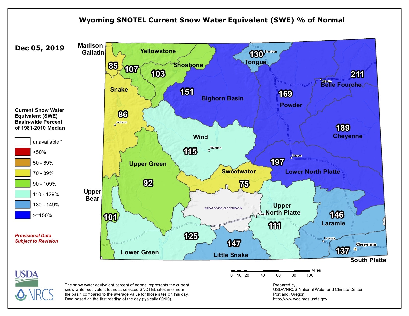 wyoming, snowpack