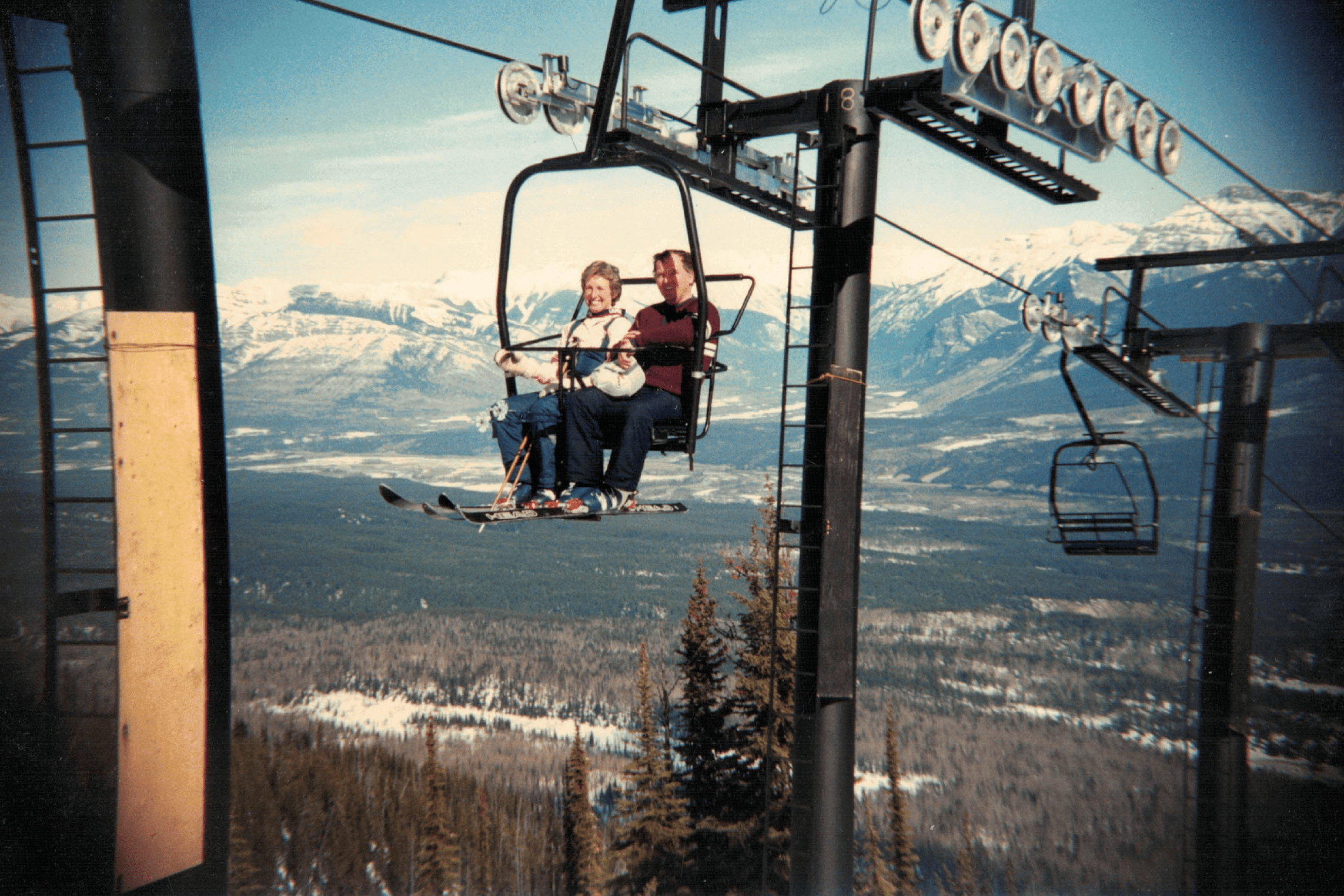 The original ski resort in Golden was serviced by one Pioneer chairlift and called Whitetooth Ski Area.