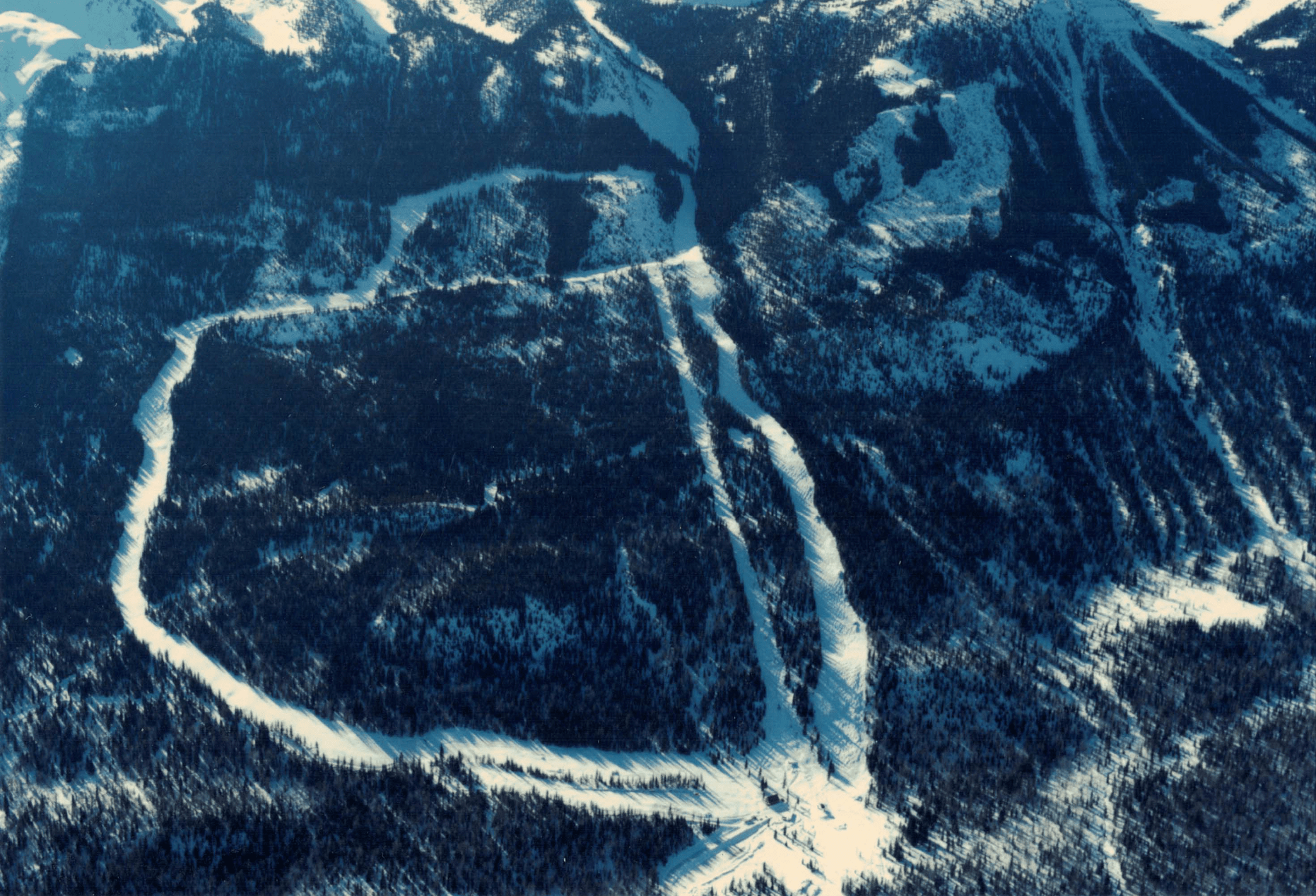 The original Kicking Horse area was called Whitetooth Ski Area and only had three runs.