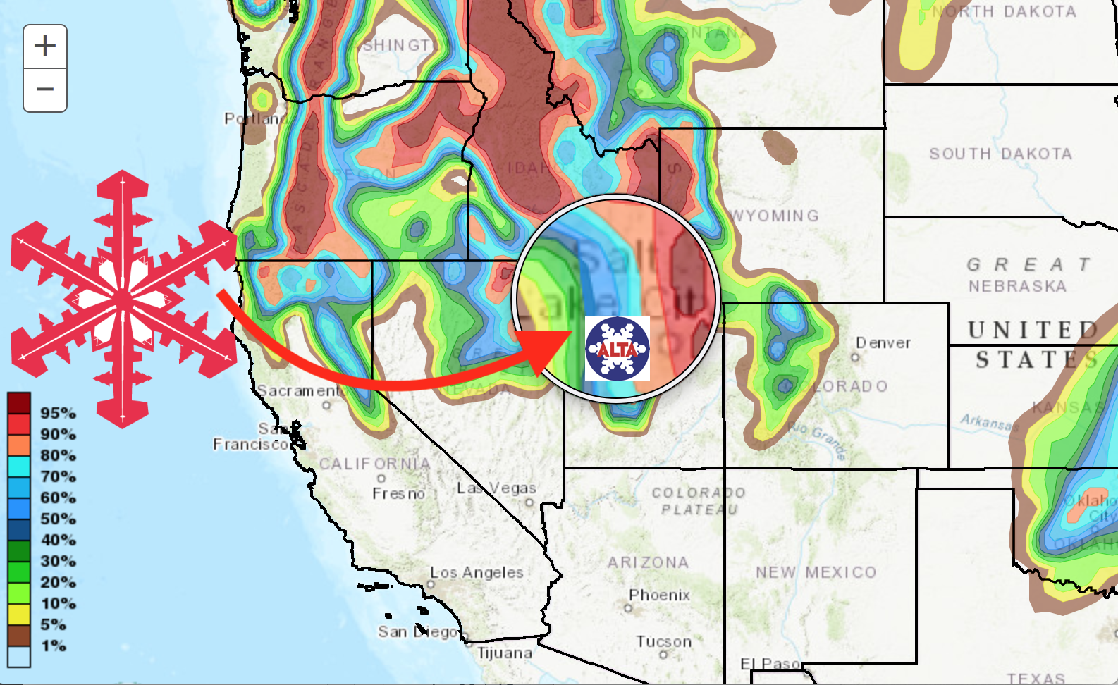 NOAA A "Long Duration Winter Storm System" Will Hit Utah Tonight Up