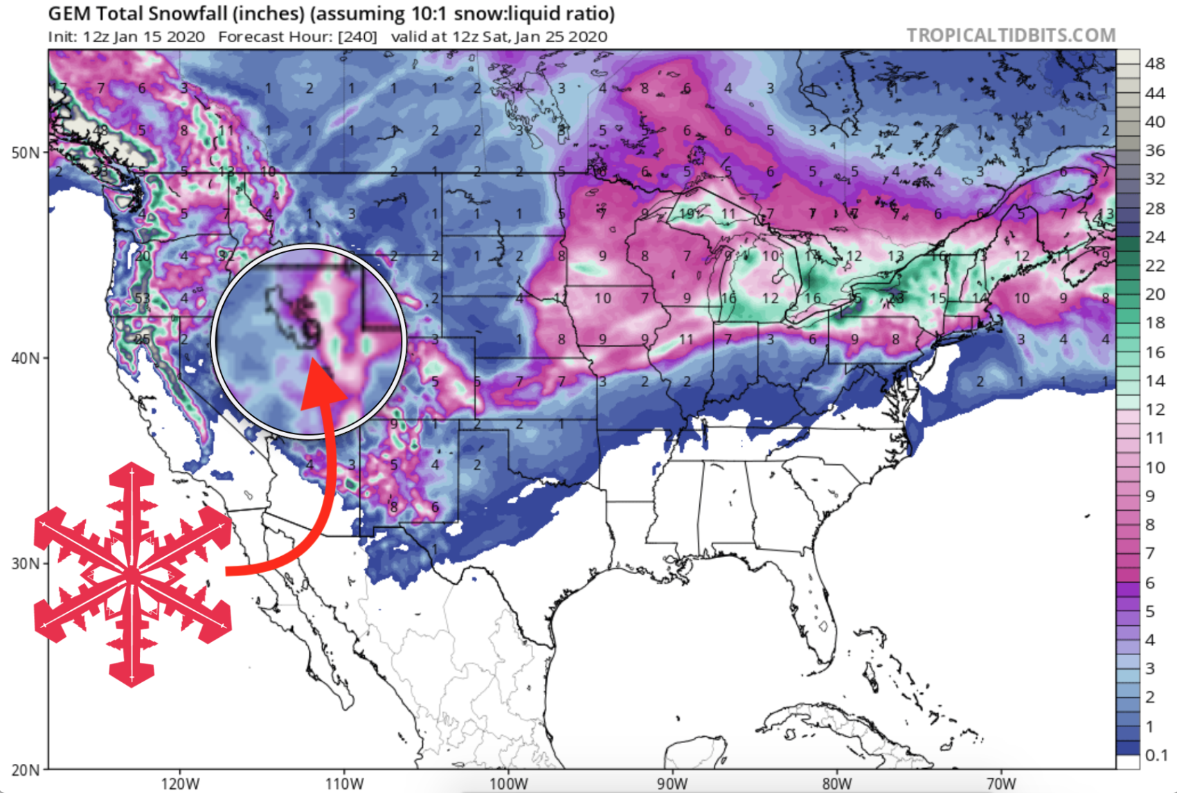 NOAA Up 13" of New Snow Possible for Utah Ski Areas Thursday Through