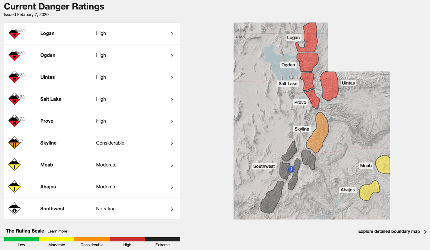 avalanche, utah