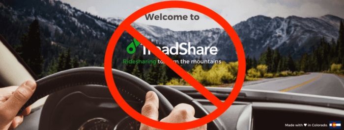 TreadShare, colorado, shut down