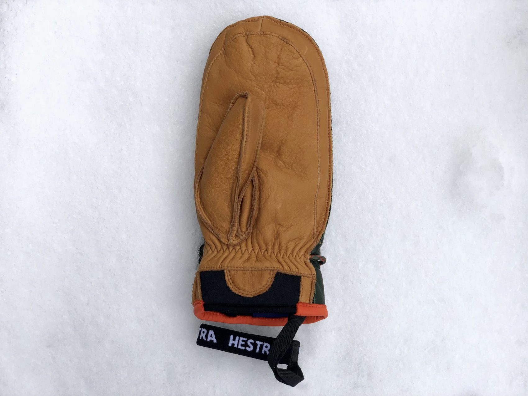 Palm side WakayamaHestra ski mitten