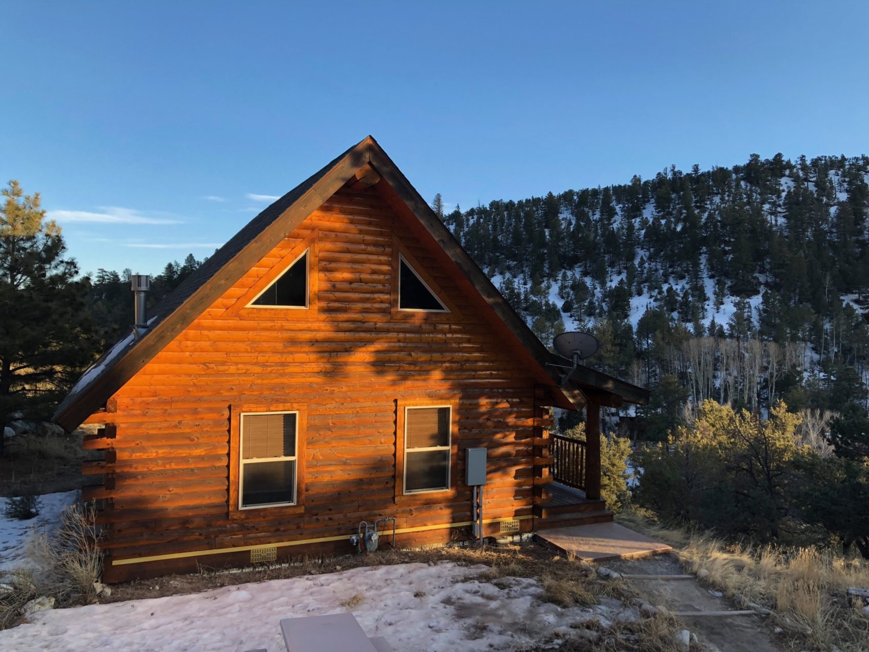 Log cabin Mt Princeton Colorado