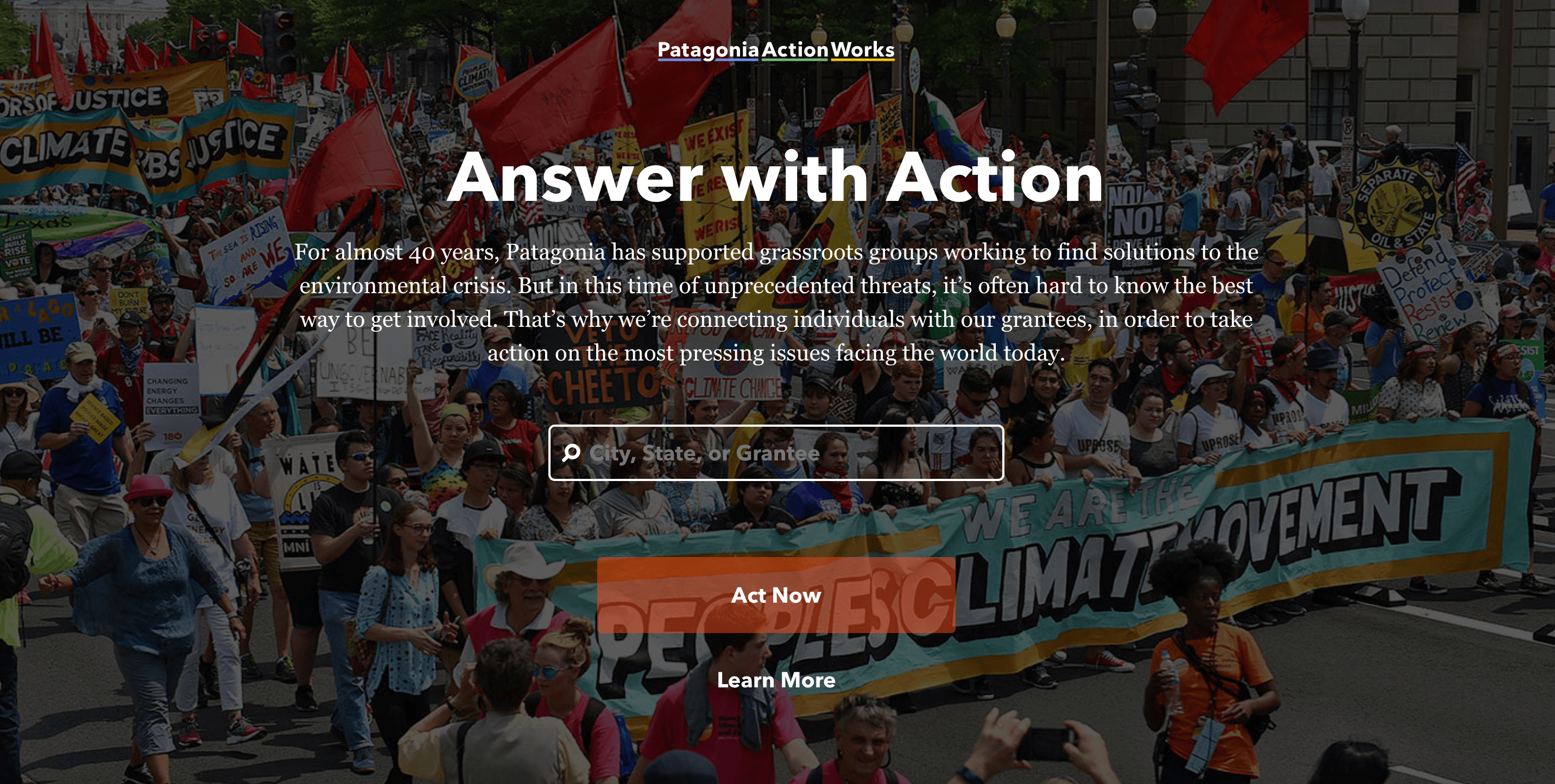 Patagonia Action Works is a great way for you to help your environment around you today.