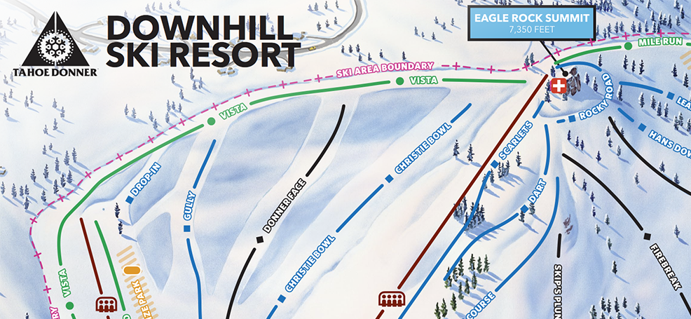 Tahoe Donner Ski Map Tahoe Donner Ski Resort, Ca Closes Due To Coronavirus On March 16Th -  Snowbrains