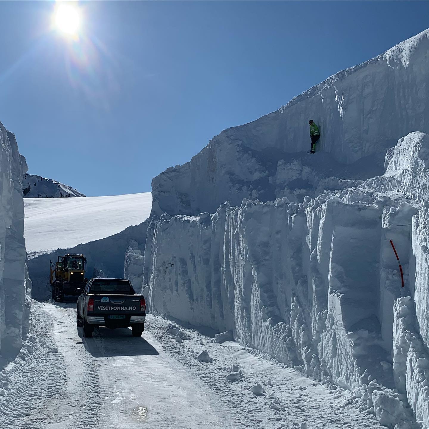 Norway, fonna glacier, opening