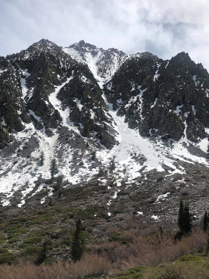 onion valley, california, avalanche