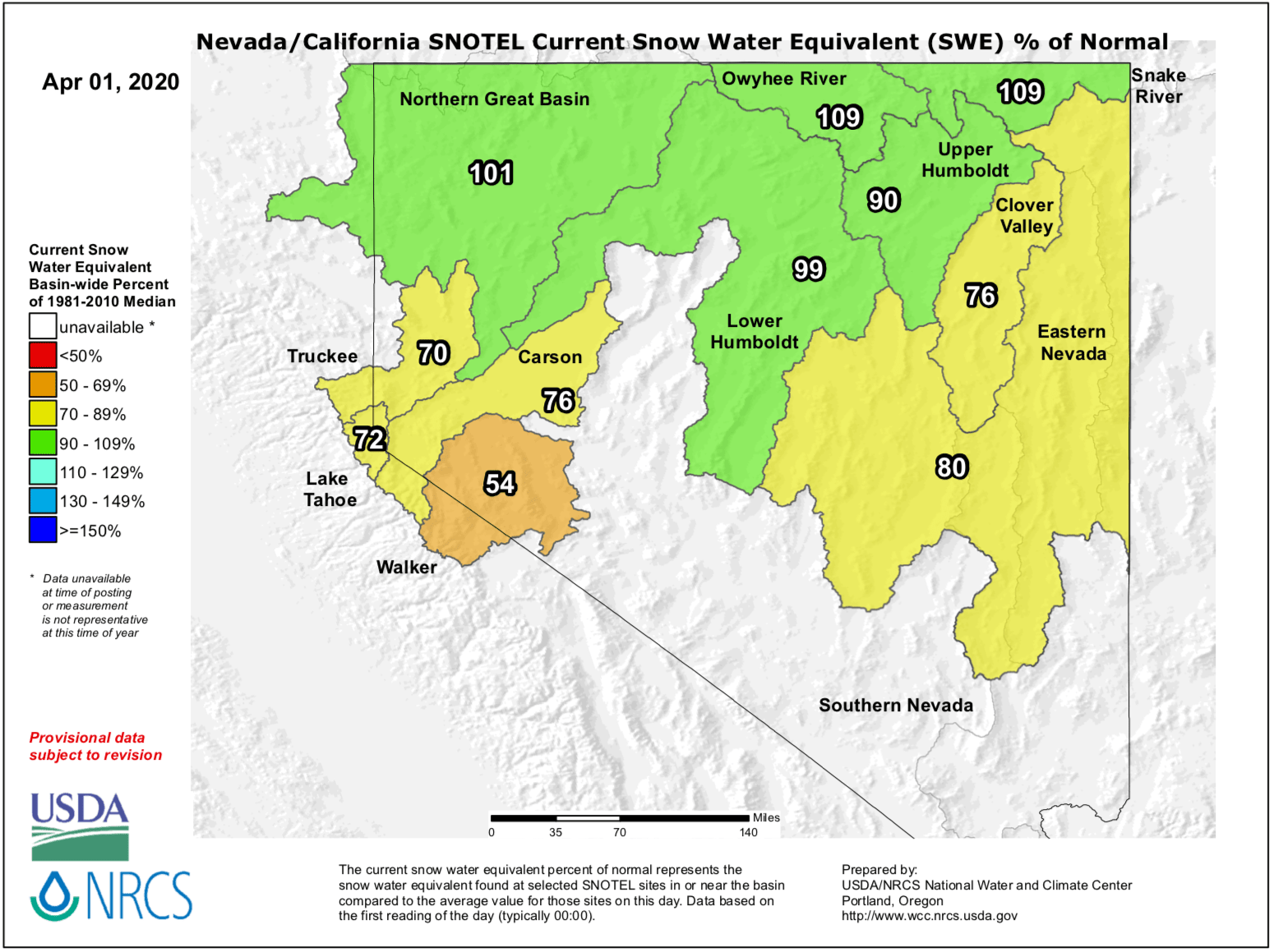 California ,snowpack