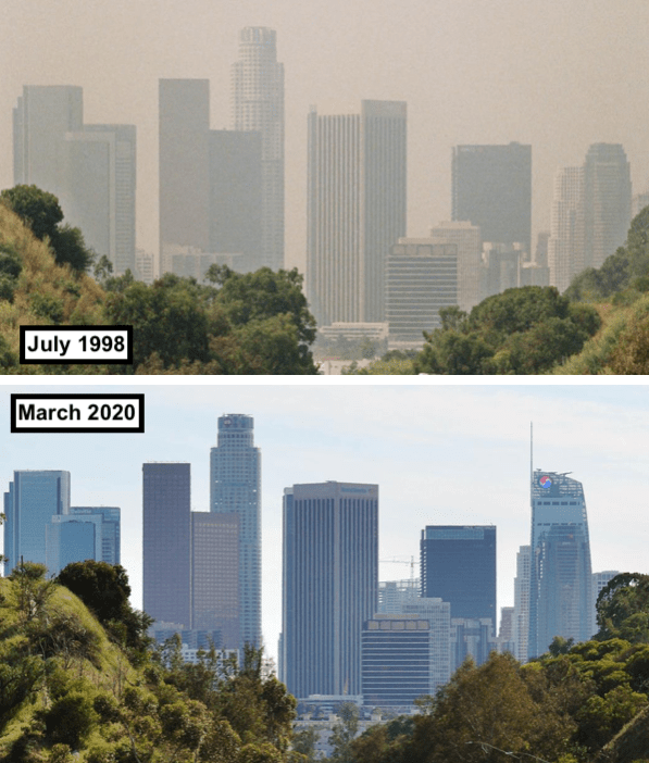 Air Quality in Los Angeles, CA Best It's Been in Decades Traffic Down