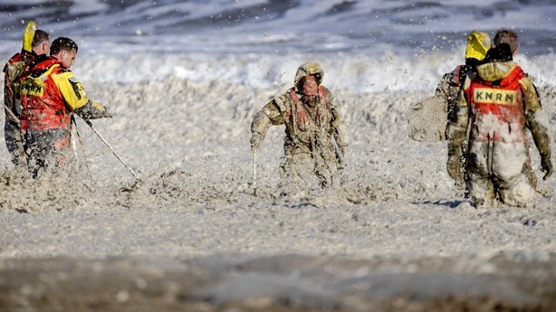 netherlands, storm, foamy seas, surfers killed,