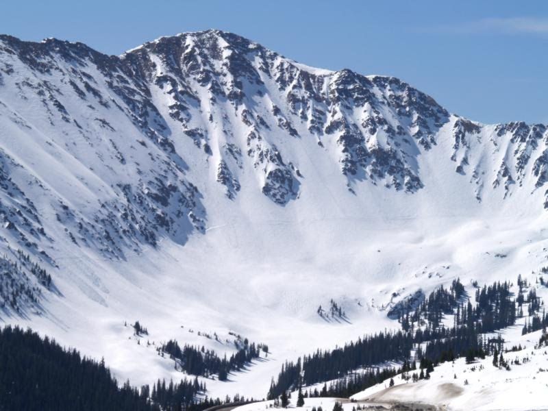 Loveland pass has high altitude skiing
