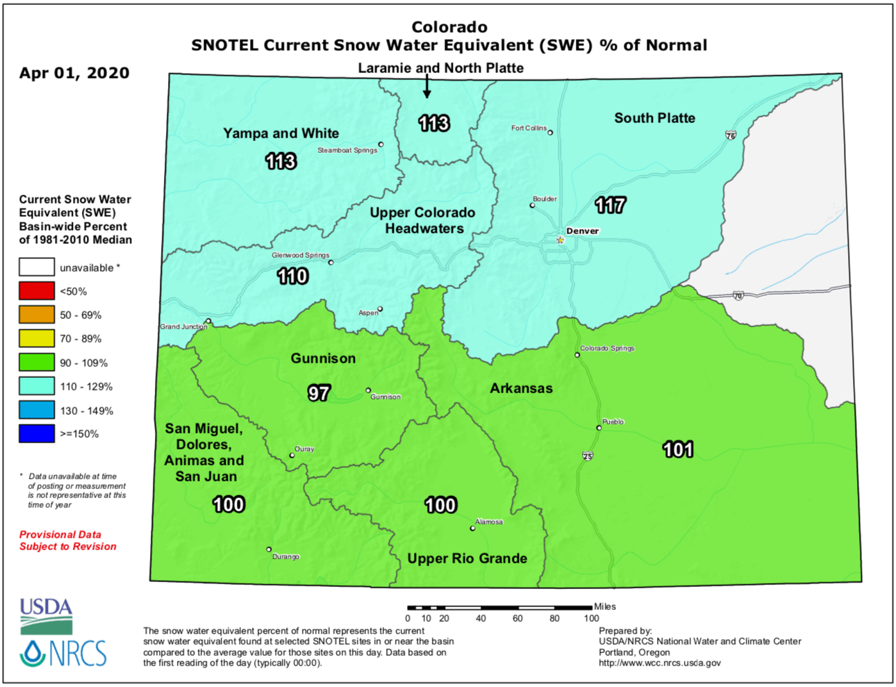 snowpack, colorado