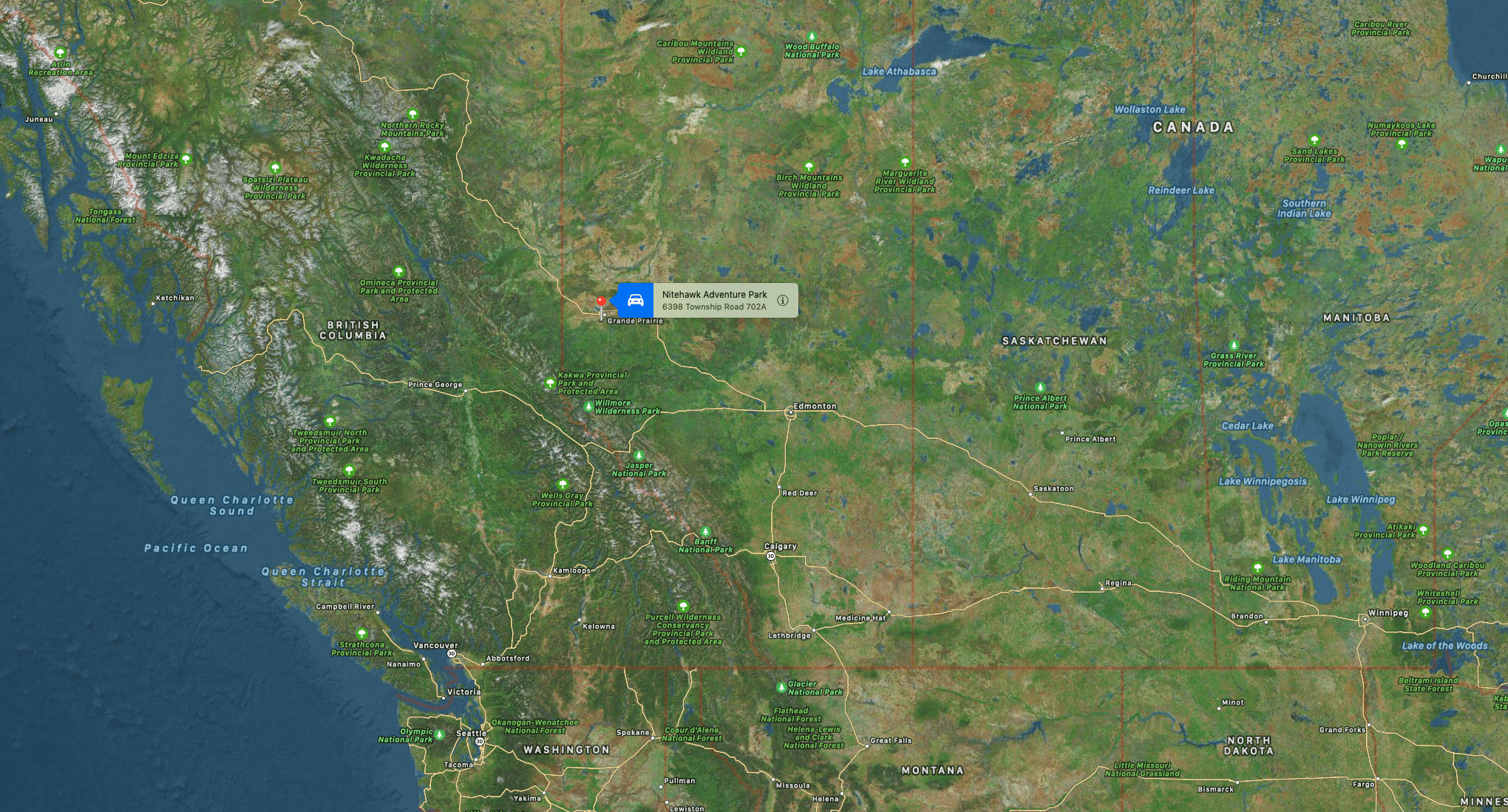 Nitehawk, Alberta, Canada, 