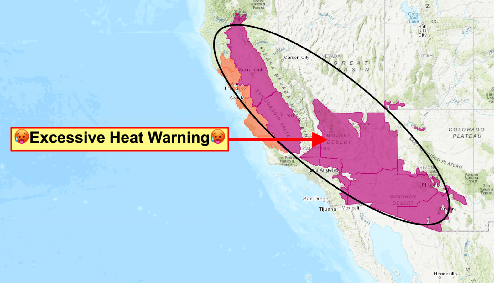 excessive heat, cold water, hypothermia