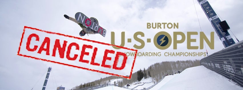 Burton, snowboards, canceled, us open snowboarding championships, snowboard