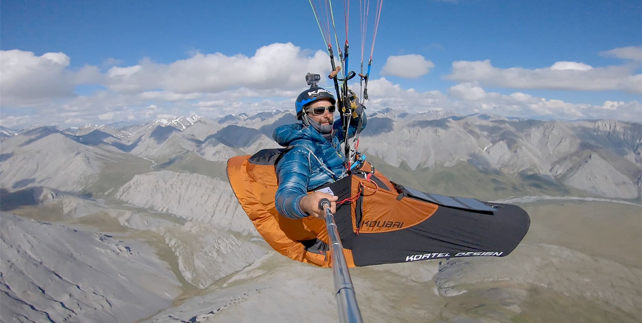 i want to fly in the sky , paragliding