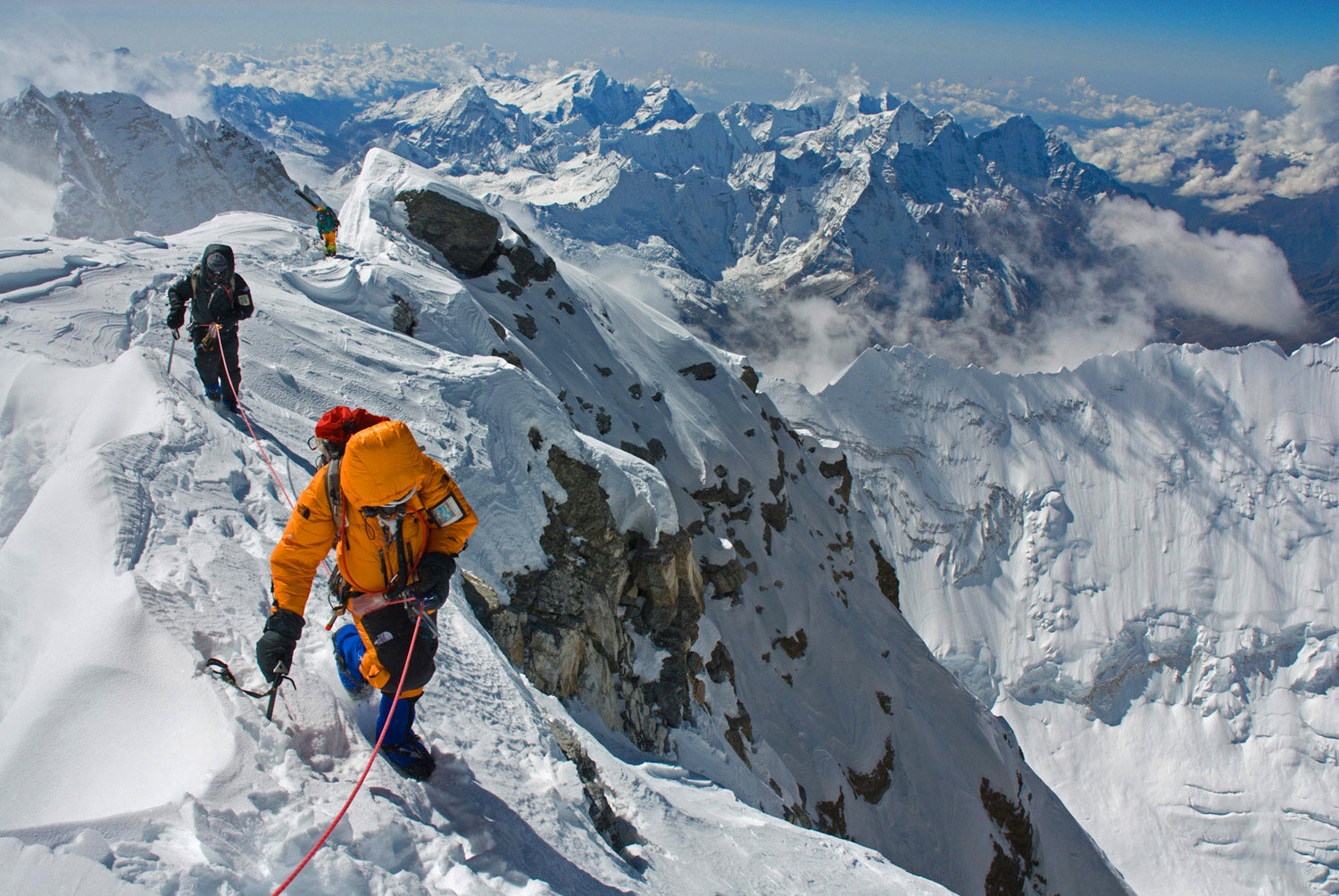 Athletes on Mount Everest