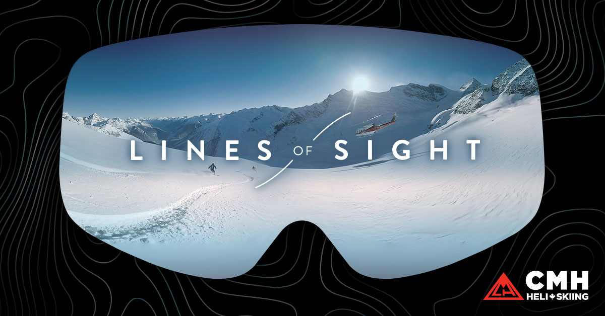 Lines of Sight VR Heli-skiing poster