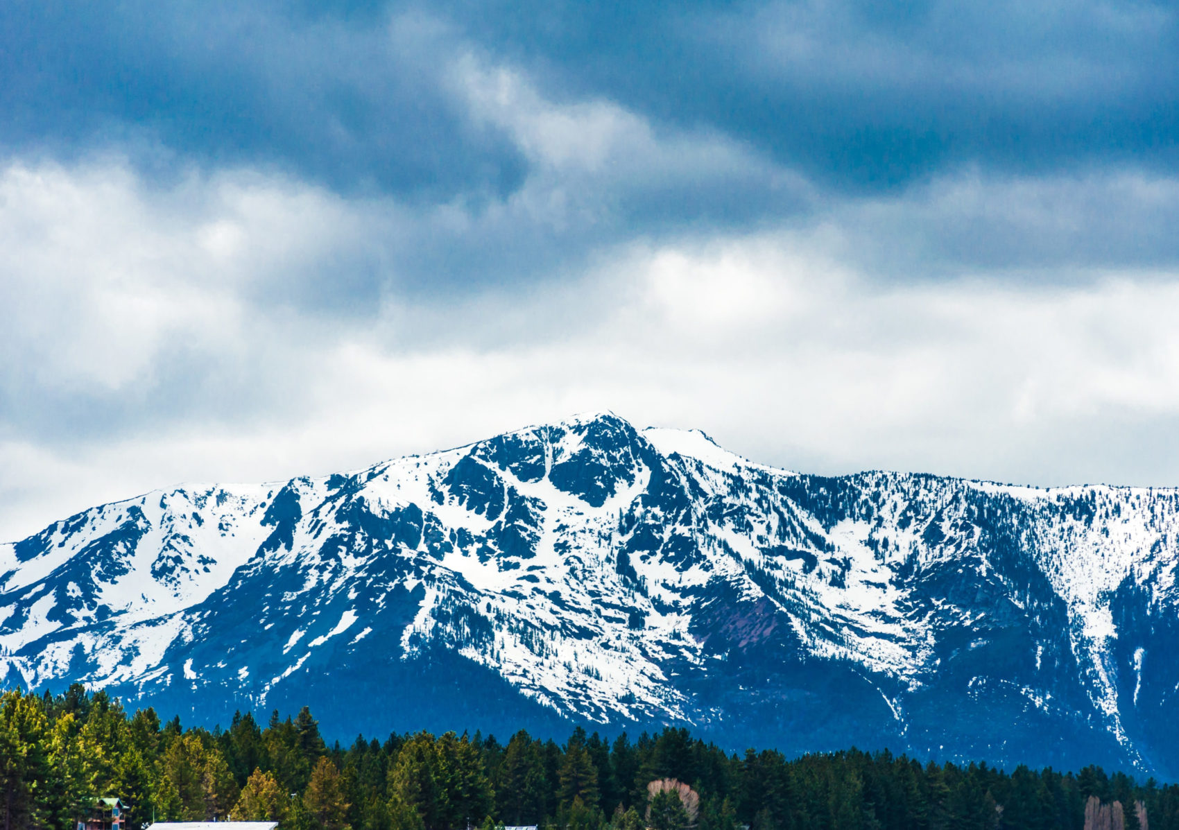 Mt. Tallac sits above Lake Tahoe