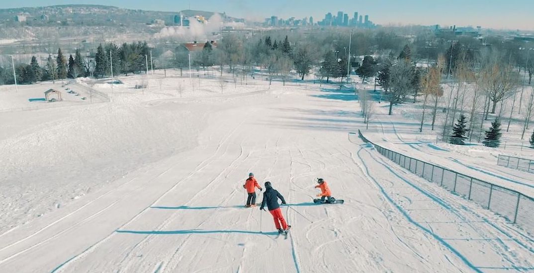 Montreal, urban ski slope